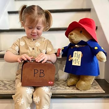 YOTTOY Classic Paddington Bear 16-inch Plush with Suitcase